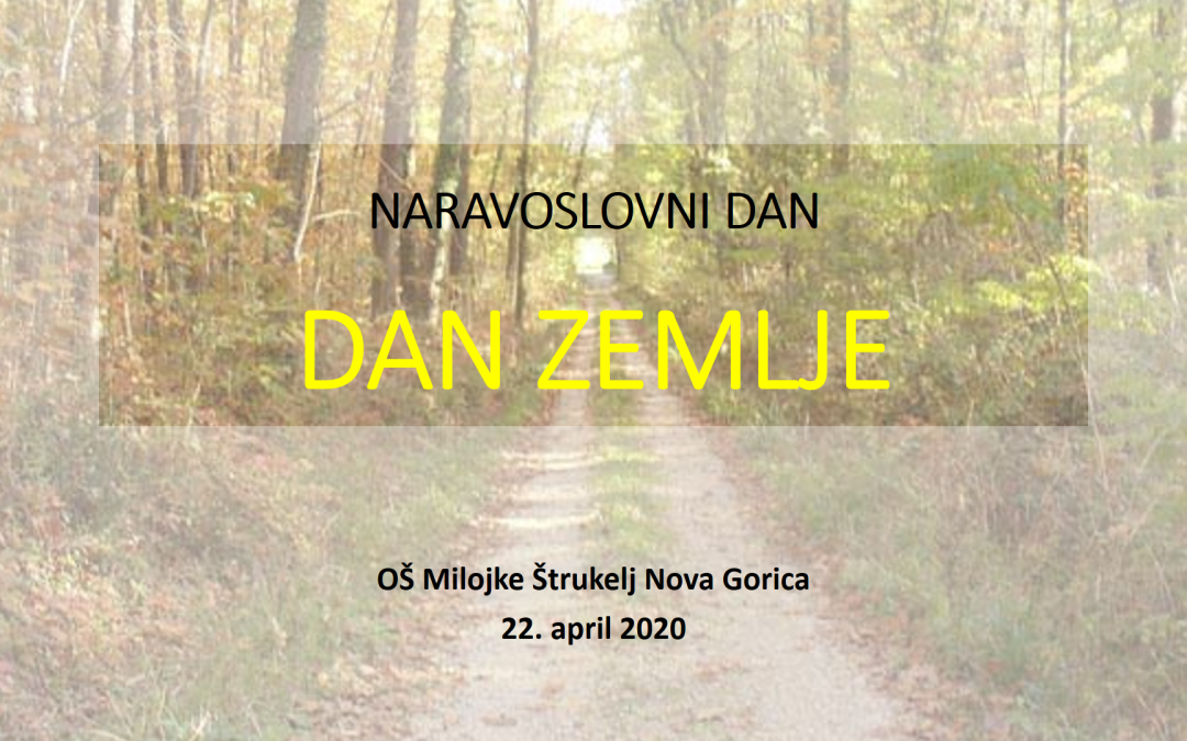 Naravoslovni dan: Dan Zemlje