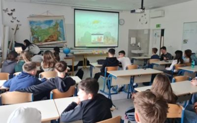 Noč knjige 2025 s 7. a in 7. b razredom